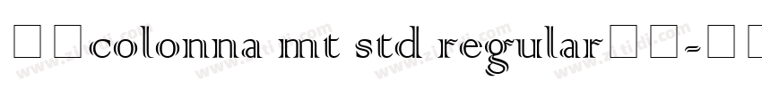 购买colonna mt std regular字体字体转换